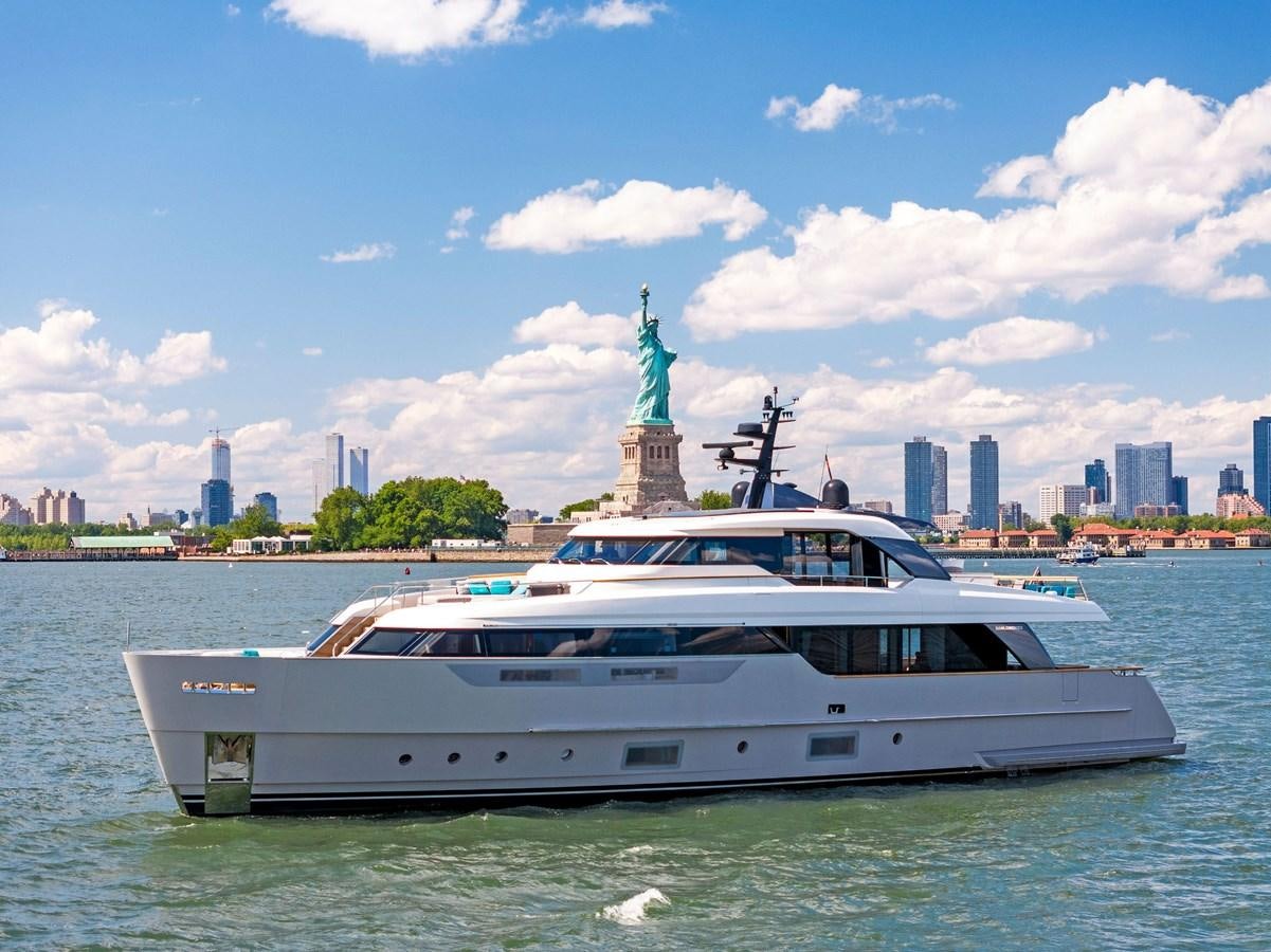 a boat in the water aboard DON'T TELL MOM Yacht for Sale
