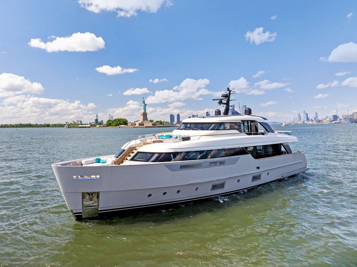a boat on the water aboard DON'T TELL MOM Yacht for Sale