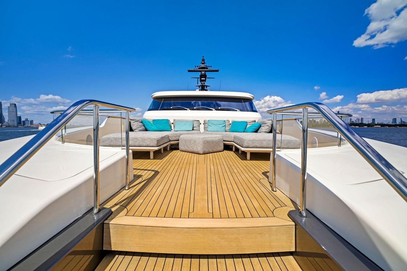 a boat on a dock aboard DON'T TELL MOM Yacht for Sale