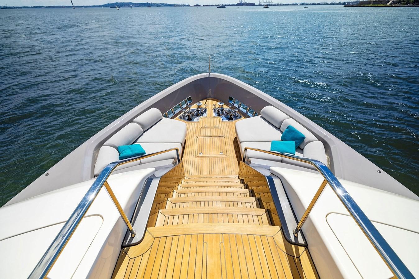 a boat on the water aboard DON'T TELL MOM Yacht for Sale