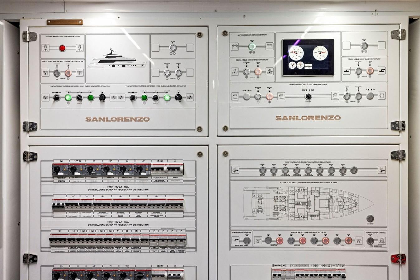 graphical user interface aboard DON'T TELL MOM Yacht for Sale