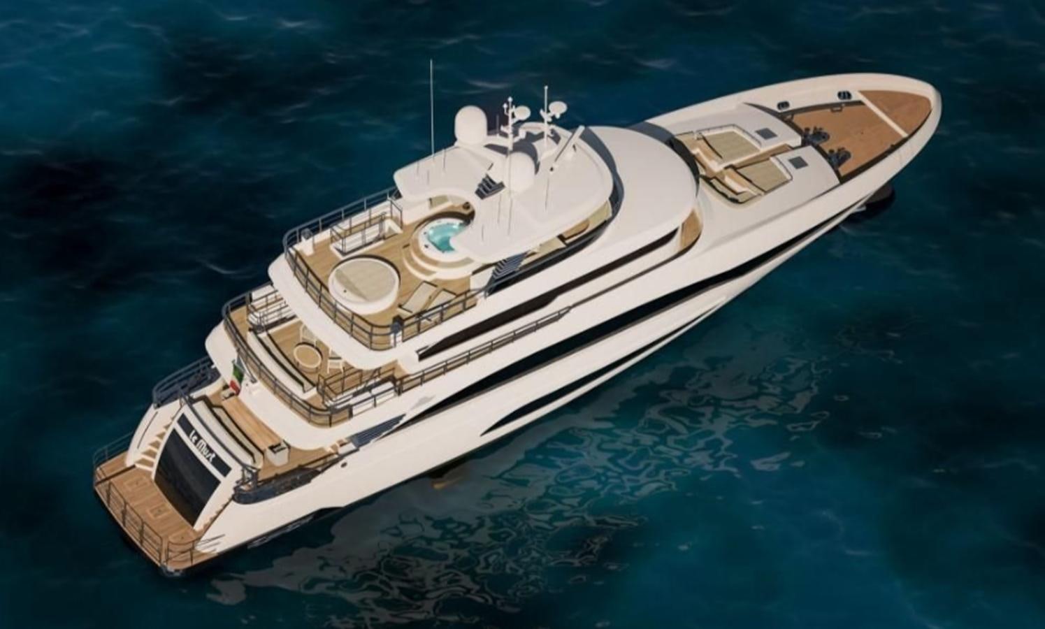 a satellite in outer space aboard GIANETTI MIRAGE 401 Yacht for Sale