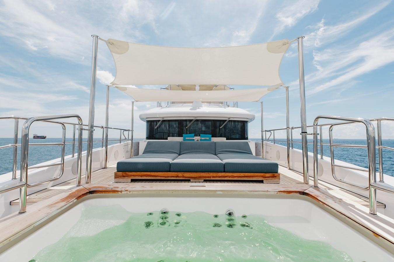 a boat on a body of water aboard ABBENTURES III Yacht for Sale