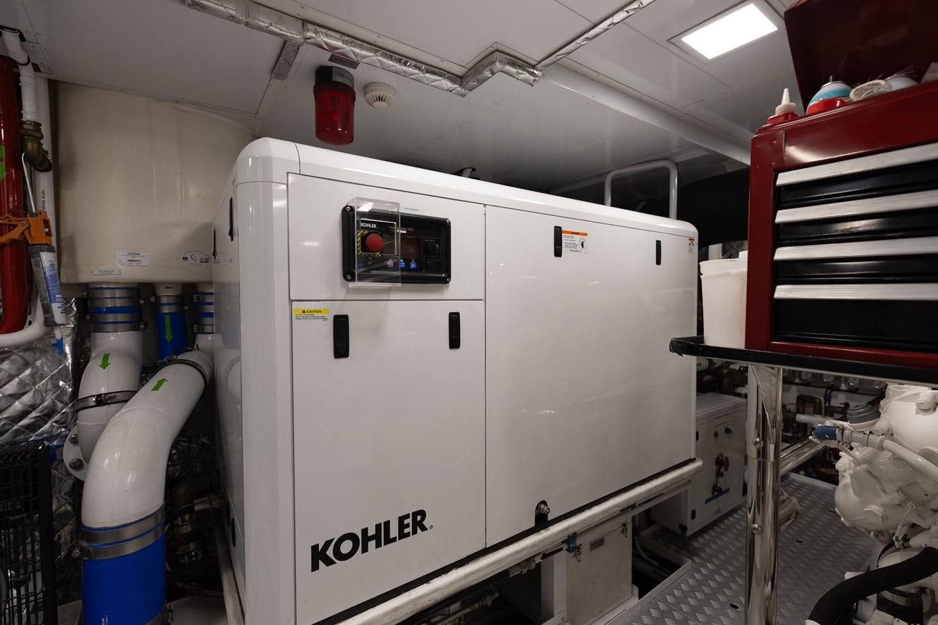 a machine in a factory aboard ABBENTURES III Yacht for Sale