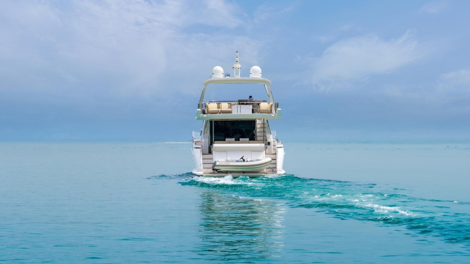 a boat in the water aboard TK Yacht for Sale