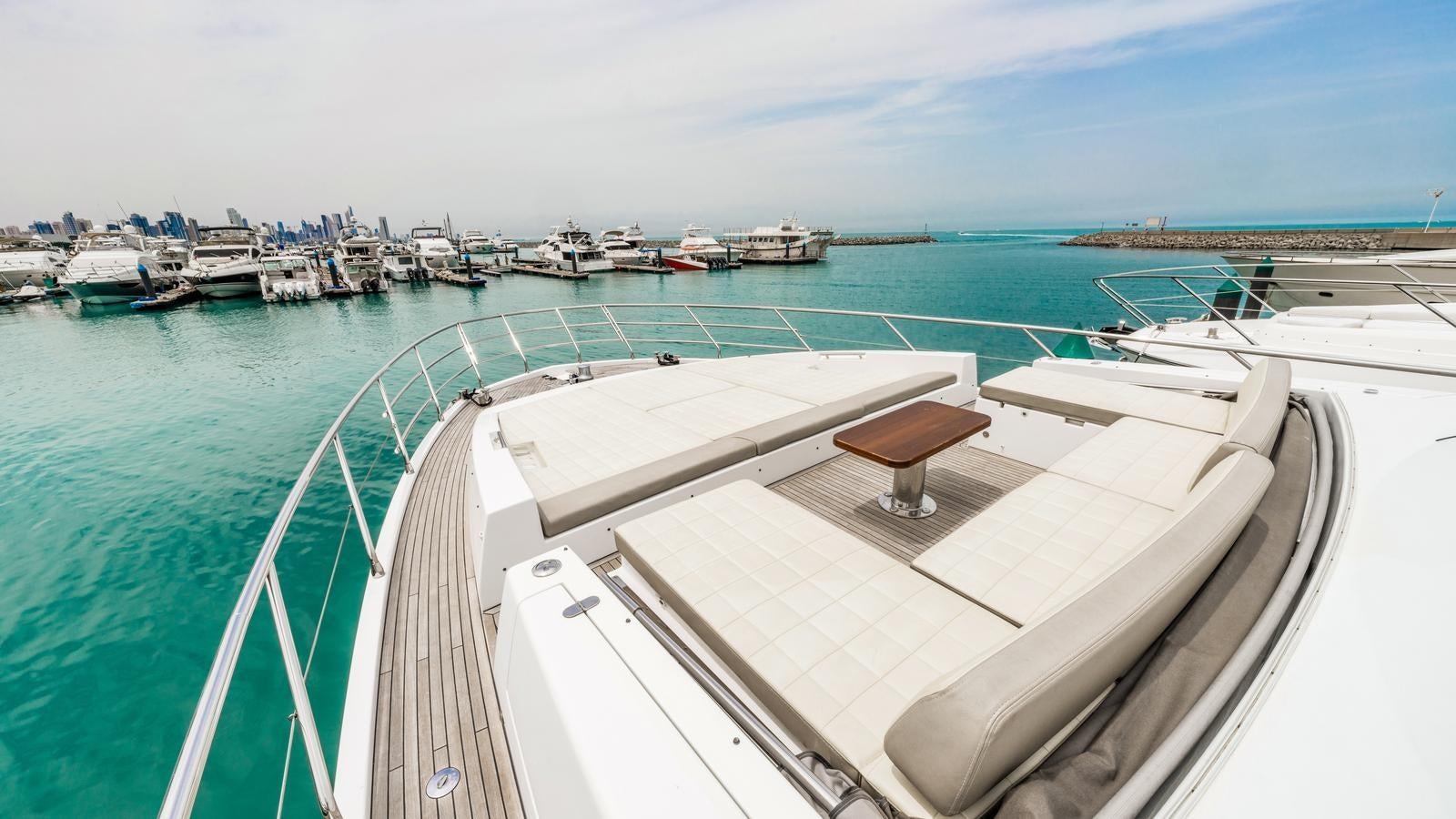 a boat on the water aboard TK Yacht for Sale