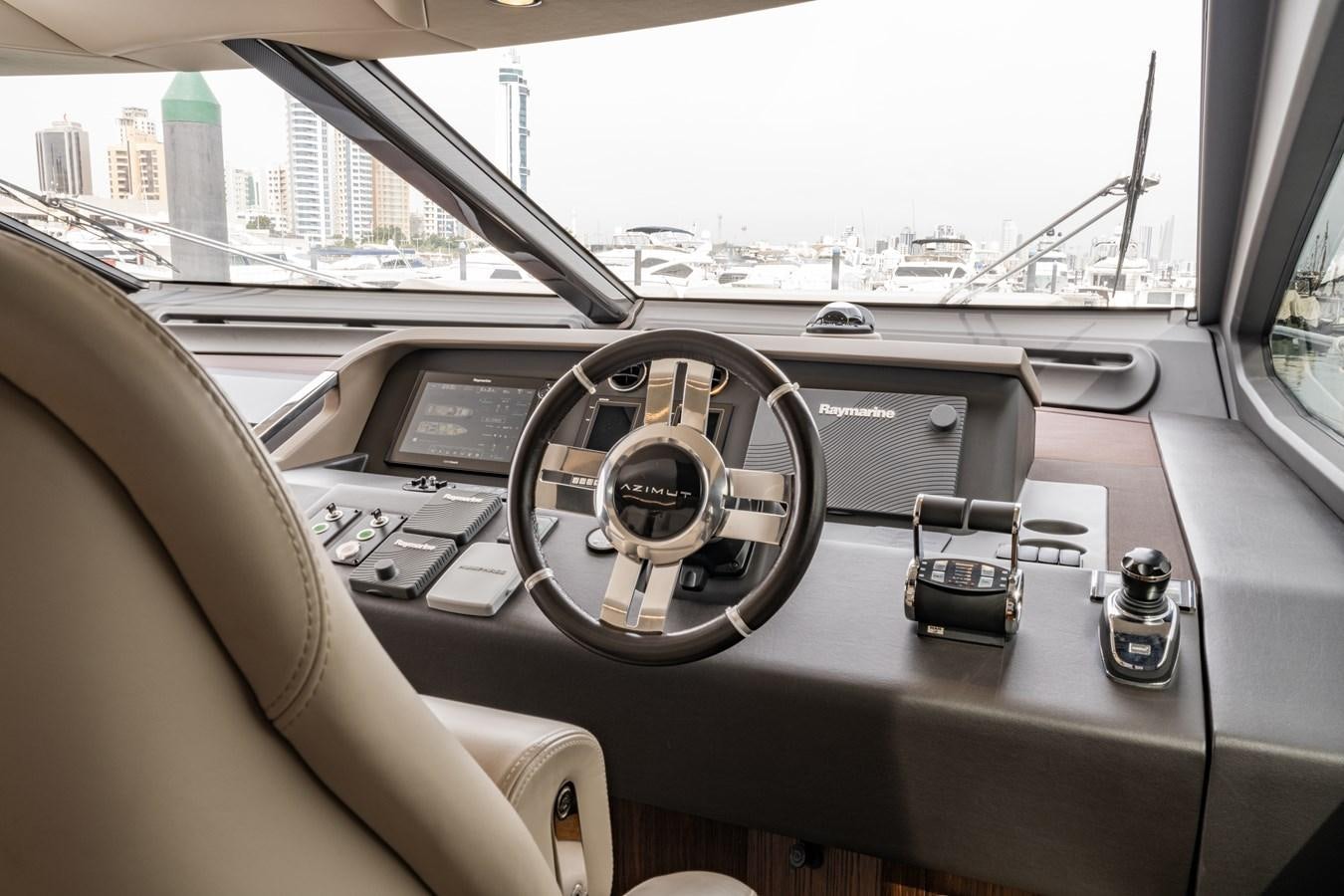 inside of a car aboard TK Yacht for Sale