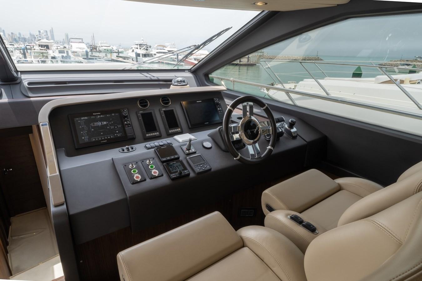 inside of a car aboard TK Yacht for Sale