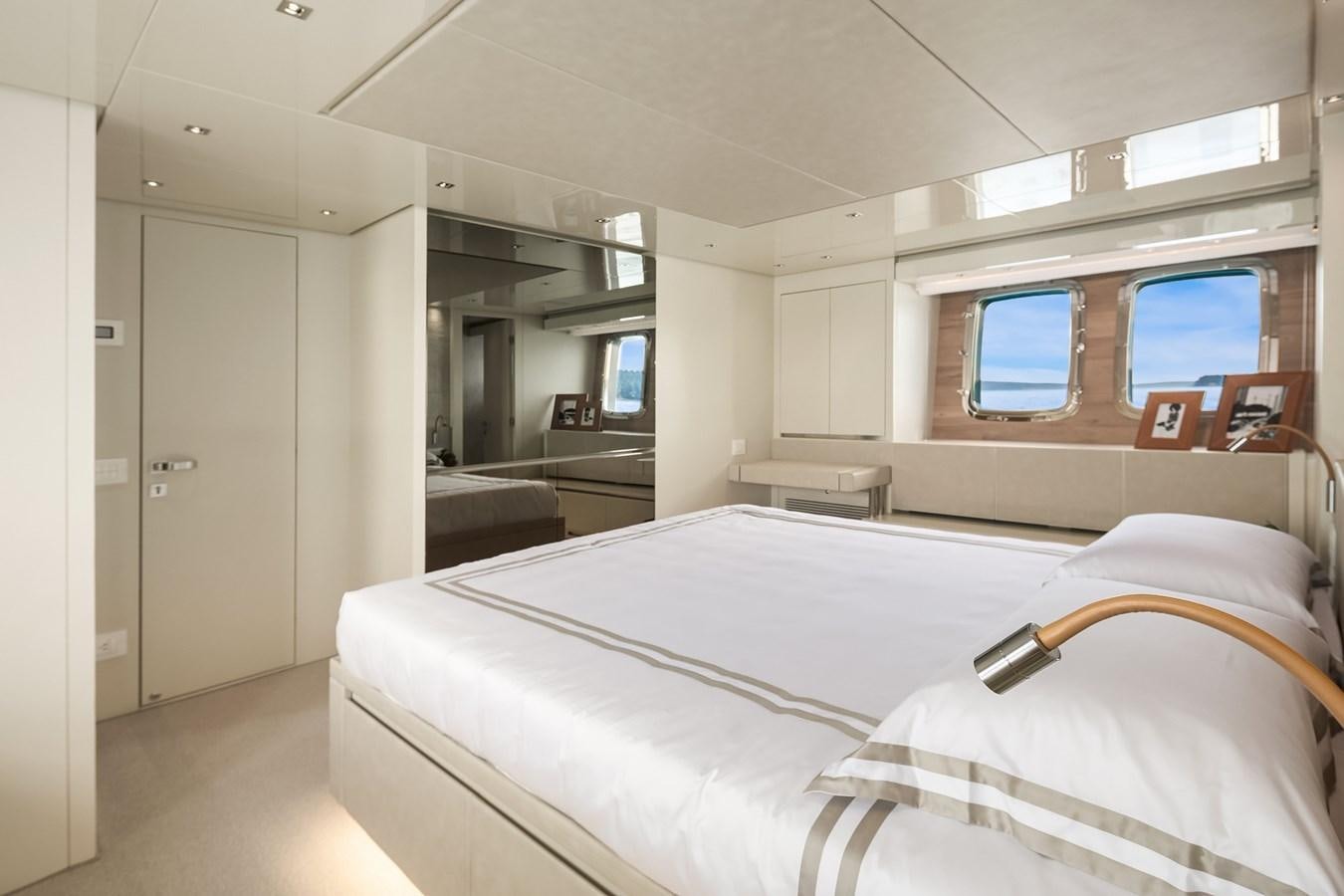 a room with two beds aboard SANLORENZO SX88/81 Yacht for Sale