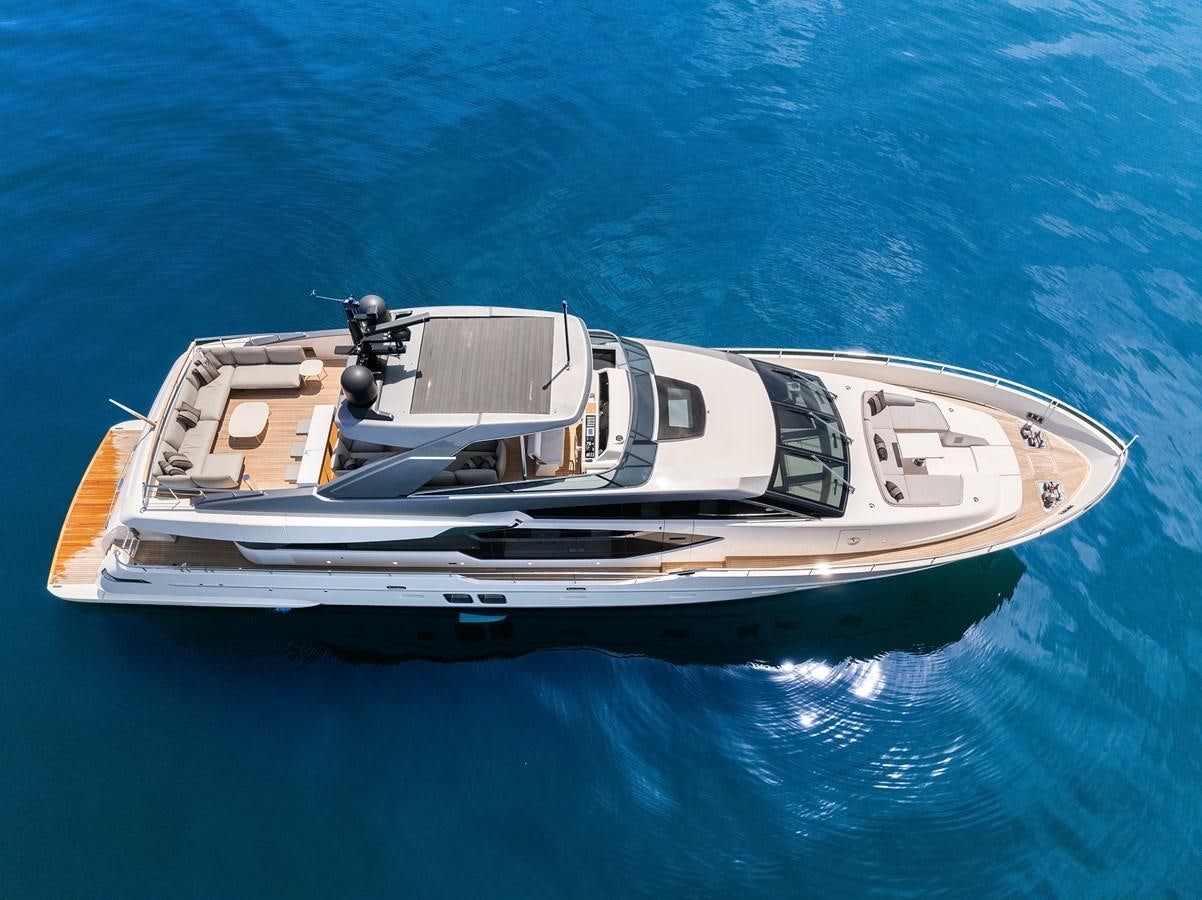 a boat in the water aboard SANLORENZO SX88/81 Yacht for Sale