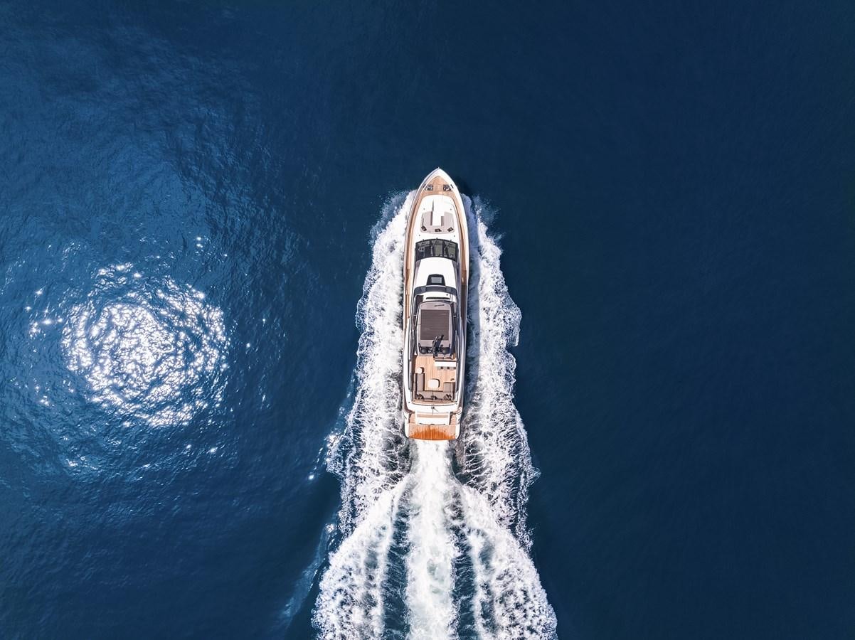 a space shuttle in space aboard SANLORENZO SX88/81 Yacht for Sale