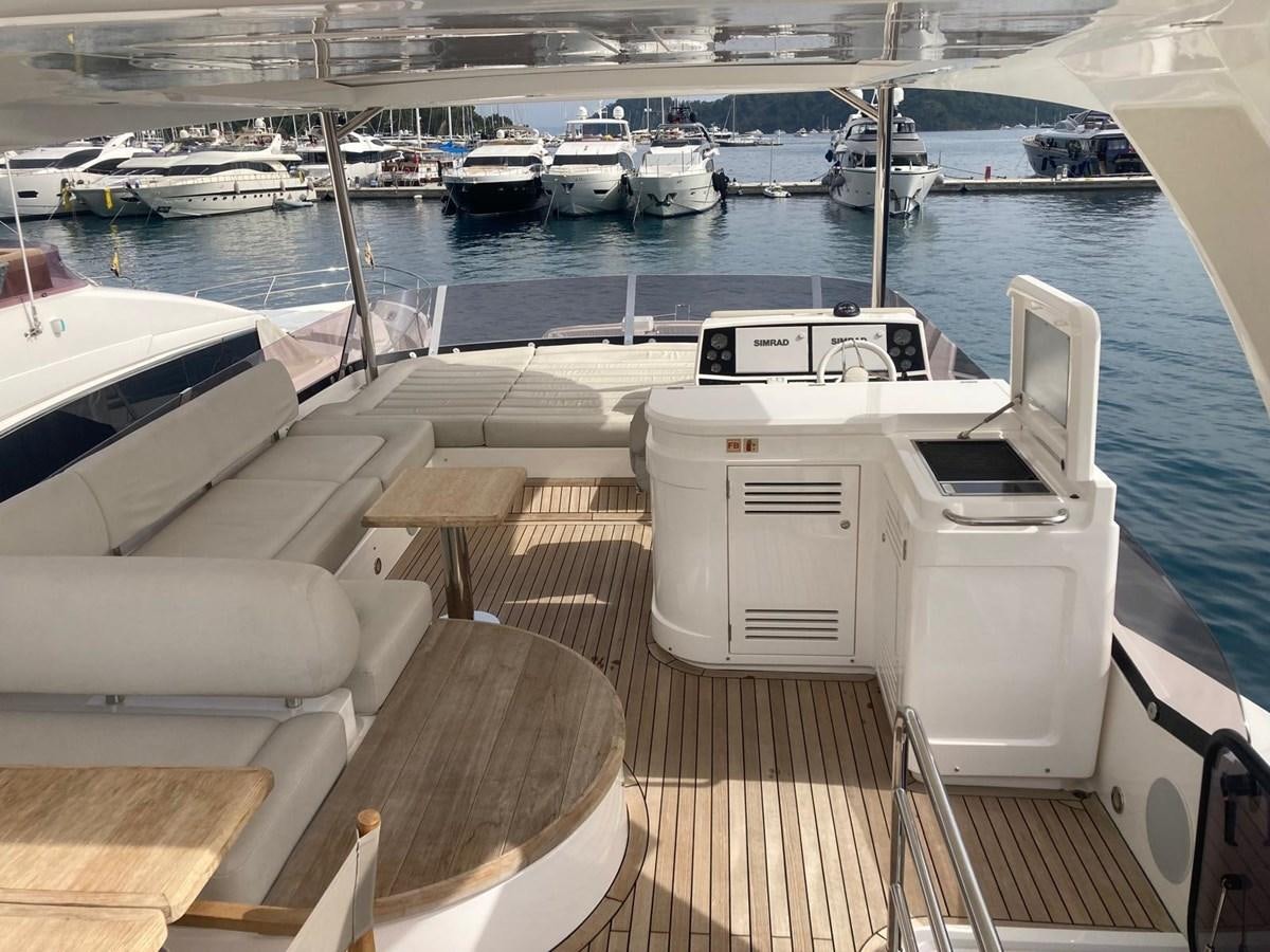 a deck with boats in it aboard CENGIZ Yacht for Sale