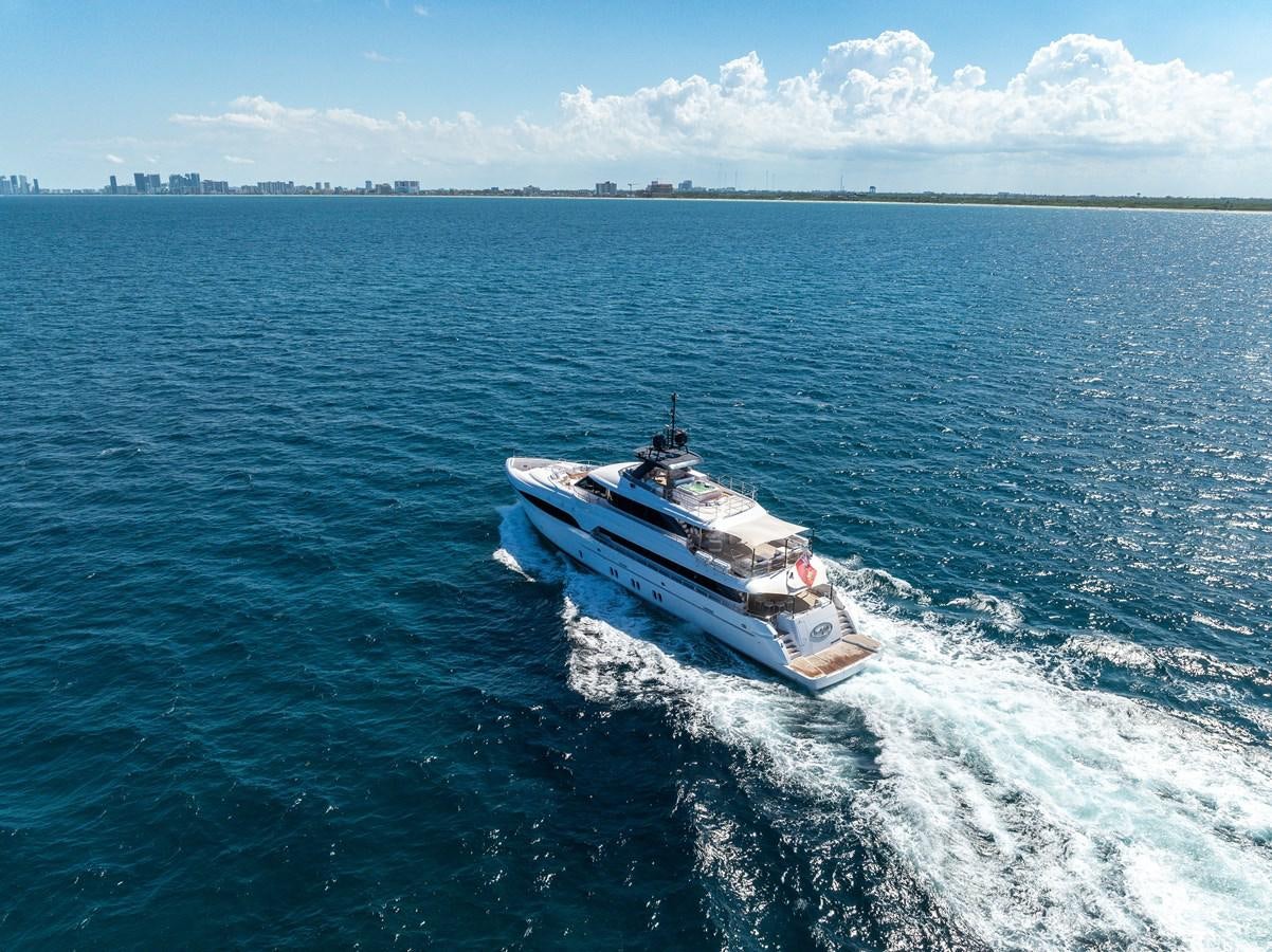 a boat on the water aboard MOONEN ROYAL DENSHIP 120 Yacht for Sale