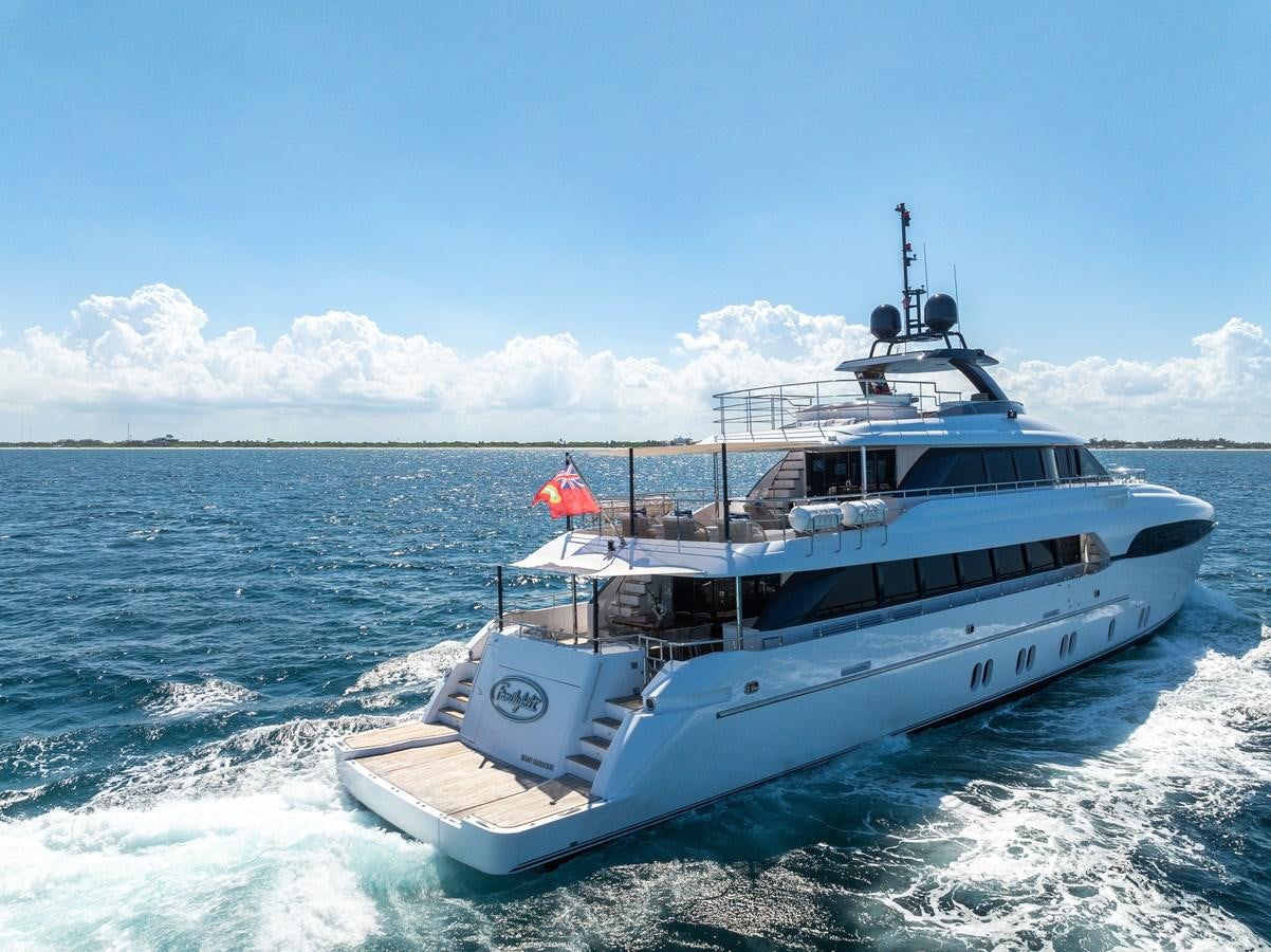 a boat in the water aboard MOONEN ROYAL DENSHIP 120 Yacht for Sale