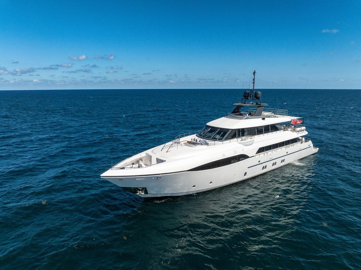 a white yacht in the water aboard MOONEN ROYAL DENSHIP 120 Yacht for Sale