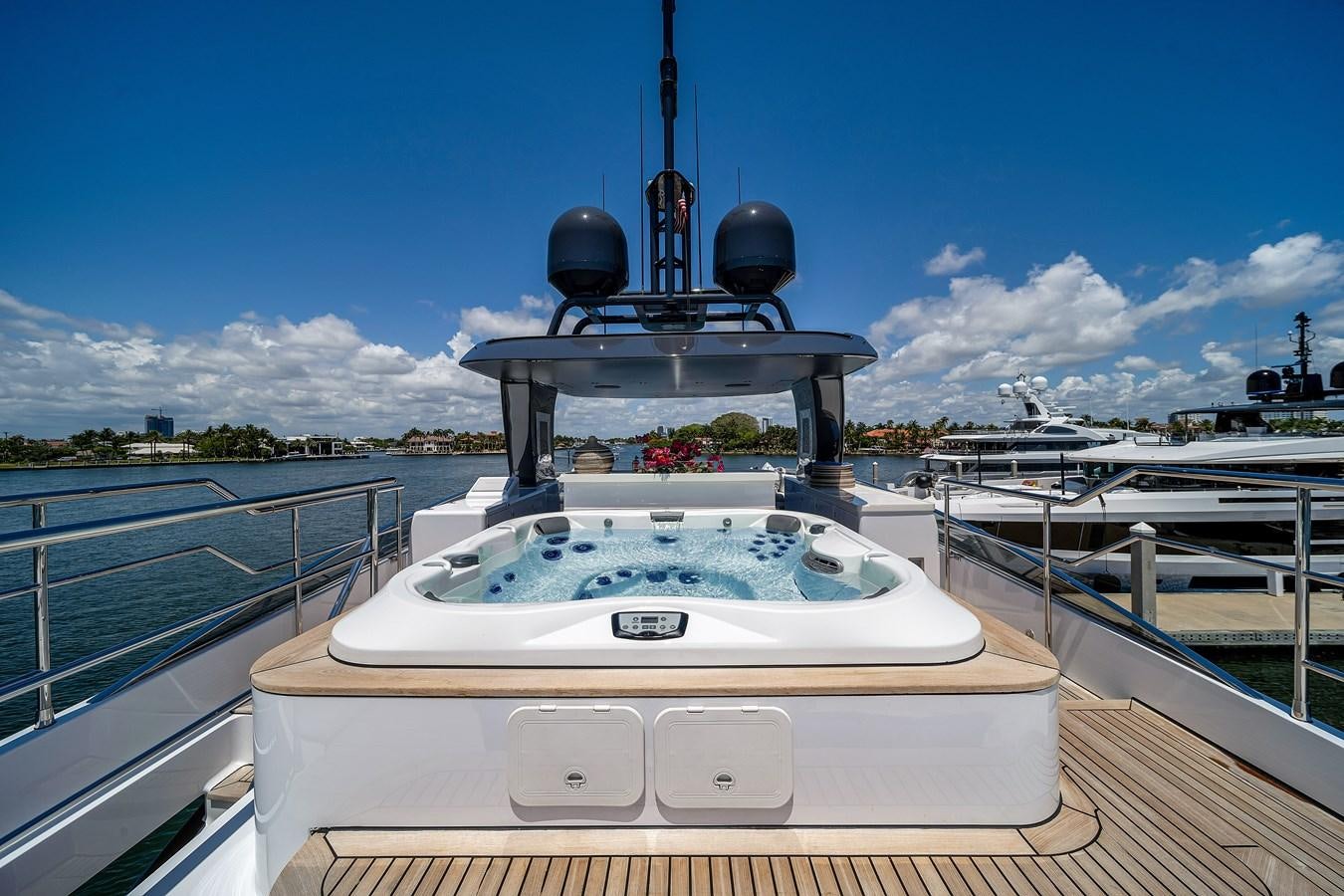 a boat on a body of water aboard MOONEN ROYAL DENSHIP 120 Yacht for Sale