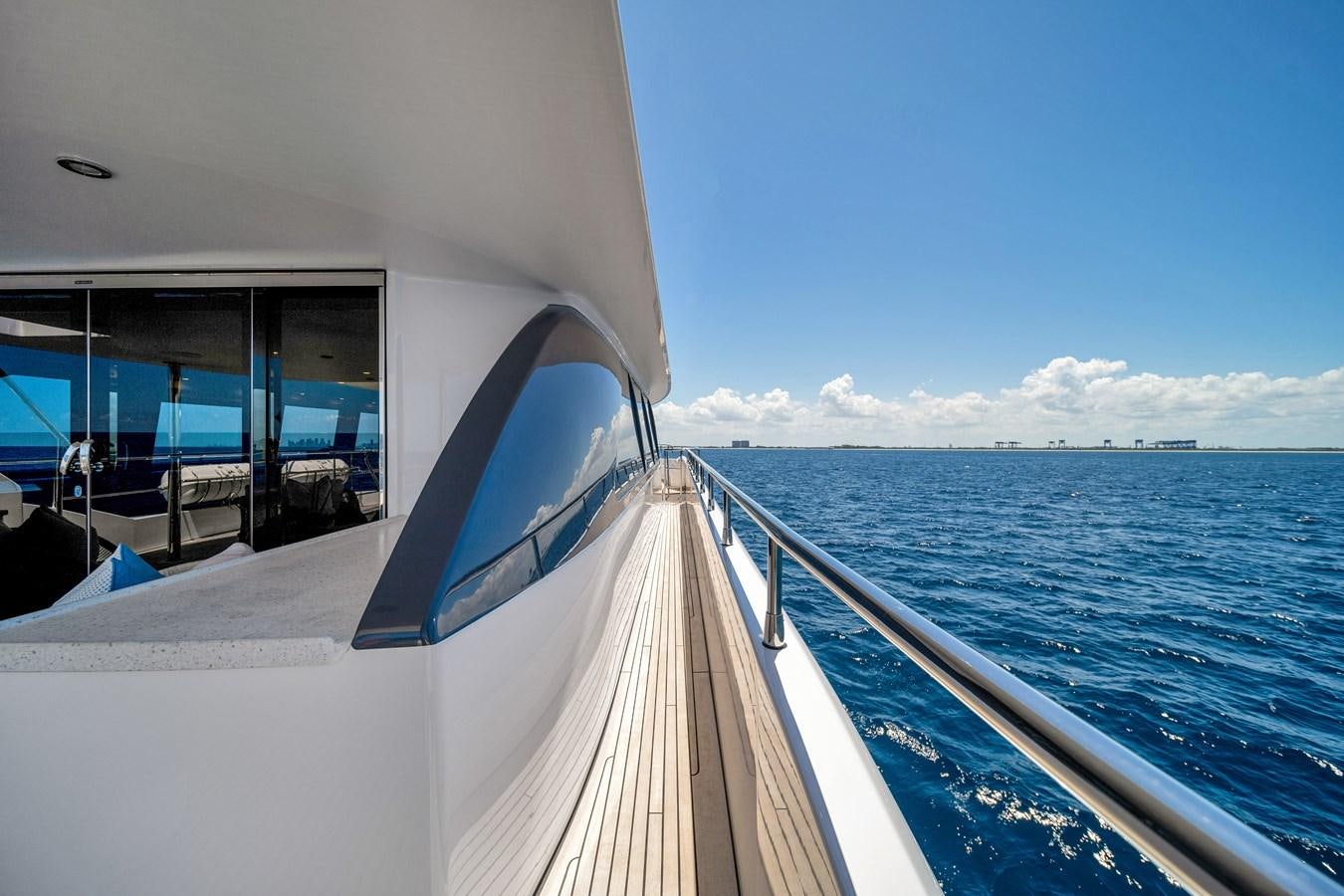 a boat on the water aboard MOONEN ROYAL DENSHIP 120 Yacht for Sale
