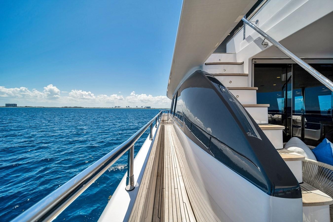 a boat on the water aboard MOONEN ROYAL DENSHIP 120 Yacht for Sale