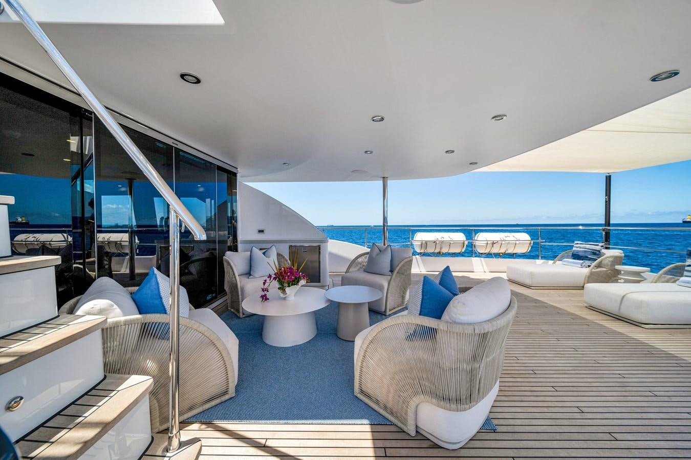 inside of a yacht aboard MOONEN ROYAL DENSHIP 120 Yacht for Sale