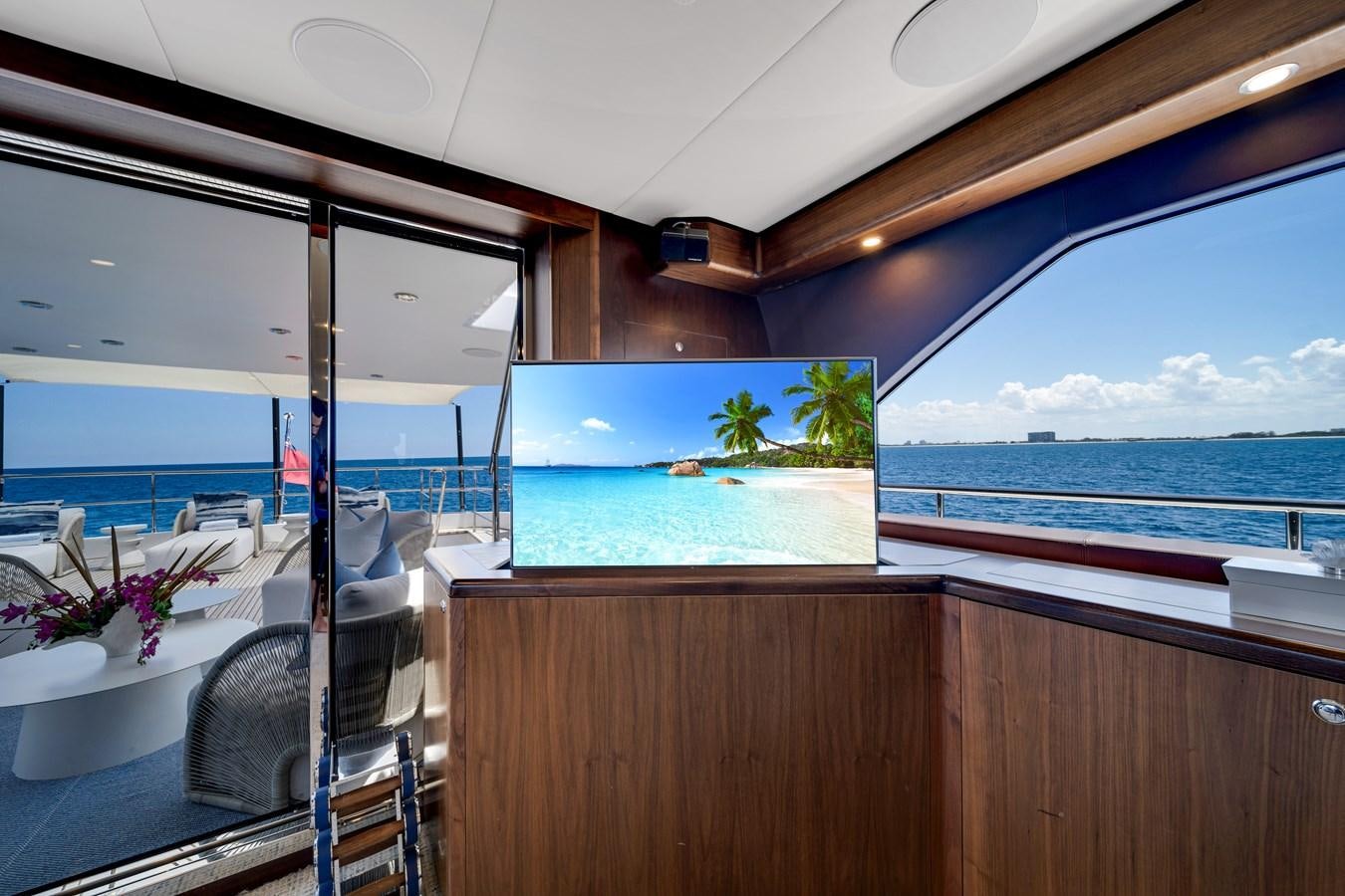 a room with a pool aboard MOONEN ROYAL DENSHIP 120 Yacht for Sale
