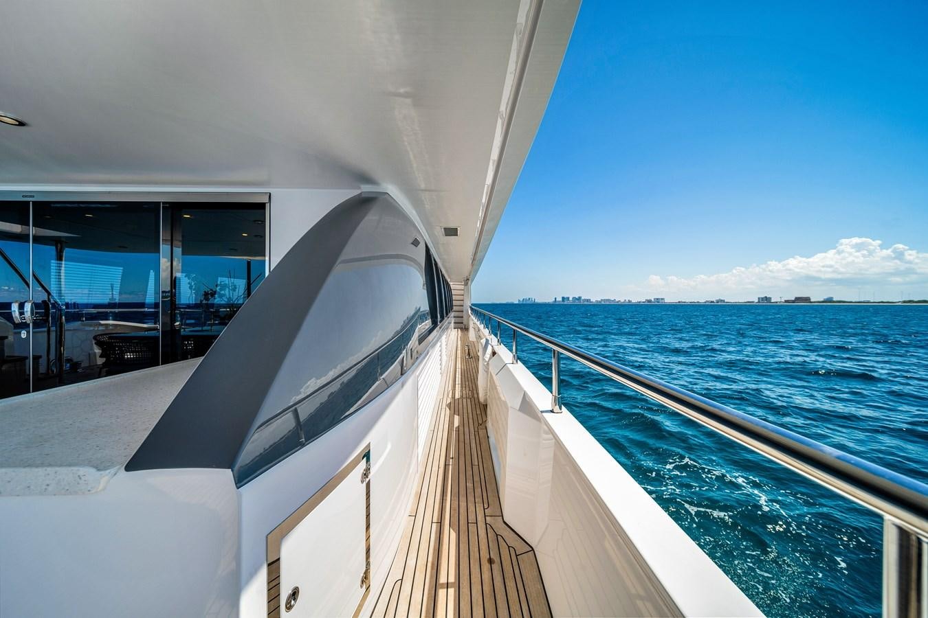 a boat on the water aboard MOONEN ROYAL DENSHIP 120 Yacht for Sale