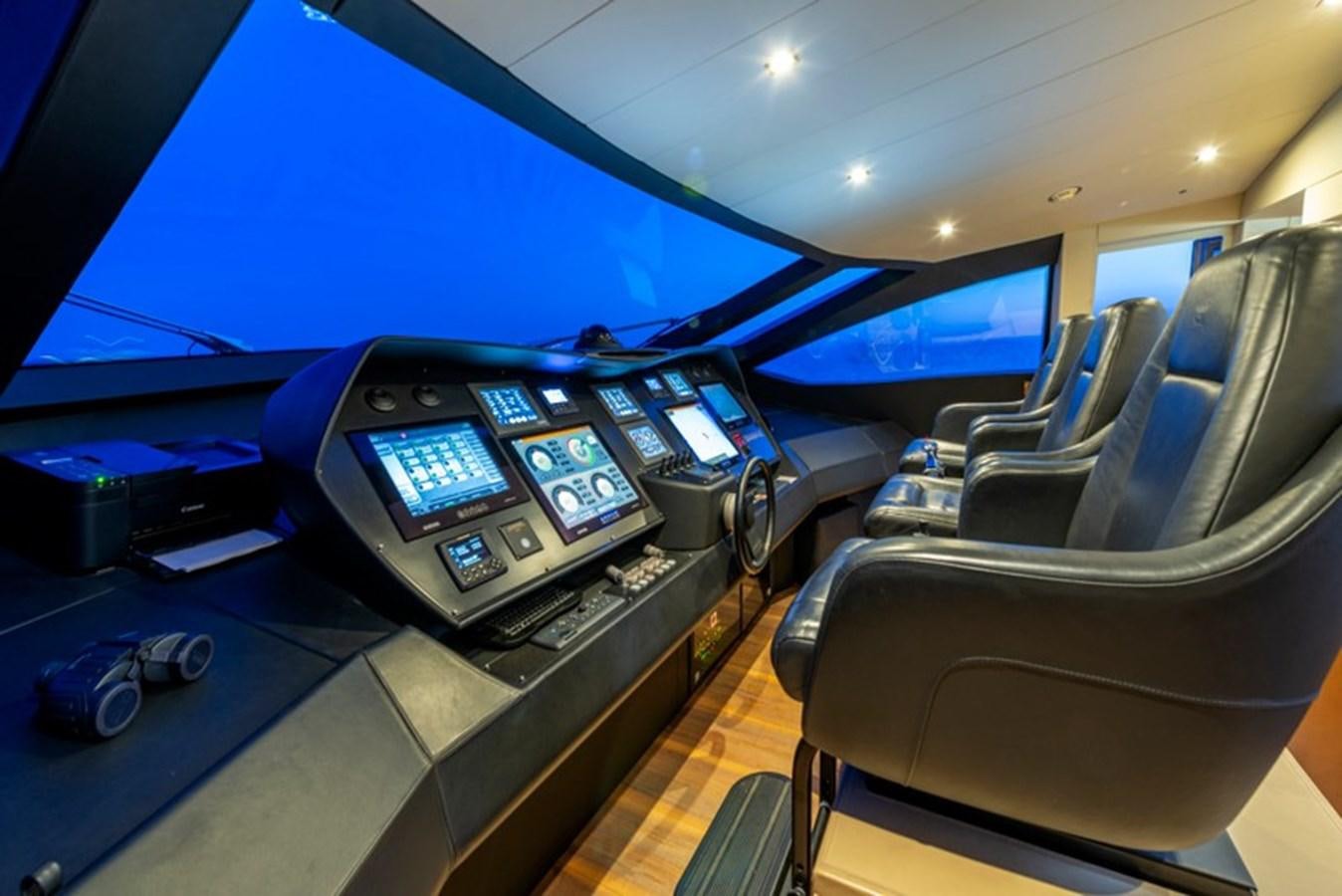inside of a car aboard LEVANTINE II Yacht for Sale