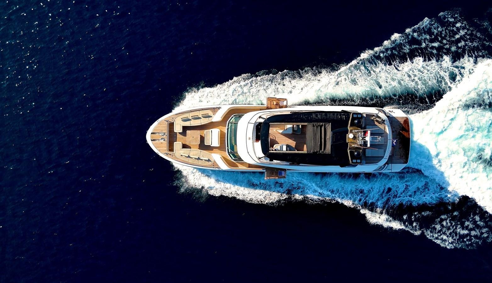 a boat in the water aboard ANDIAMO Yacht for Sale