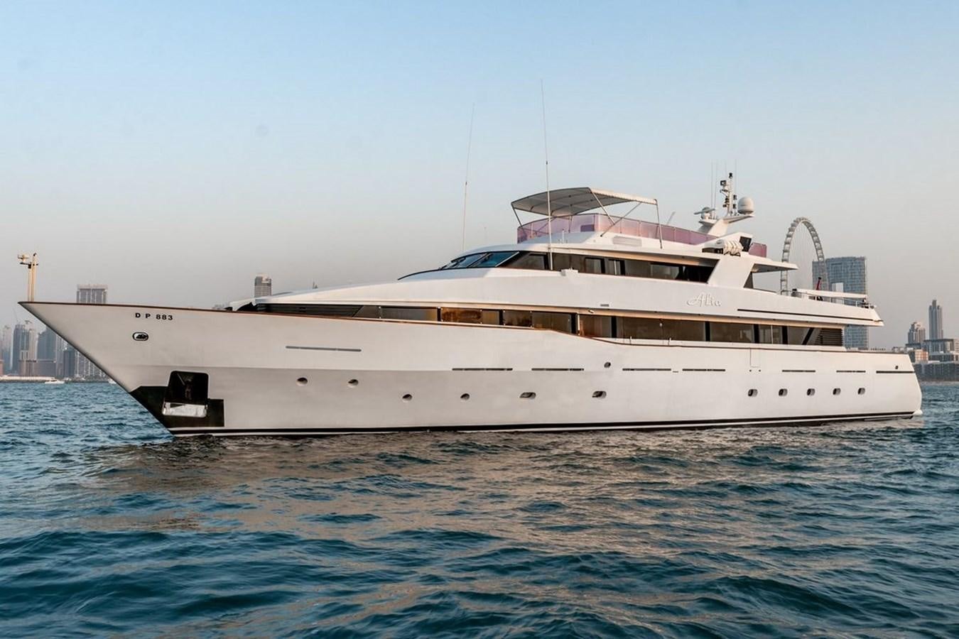a large white yacht aboard ALIA 7 Yacht for Sale