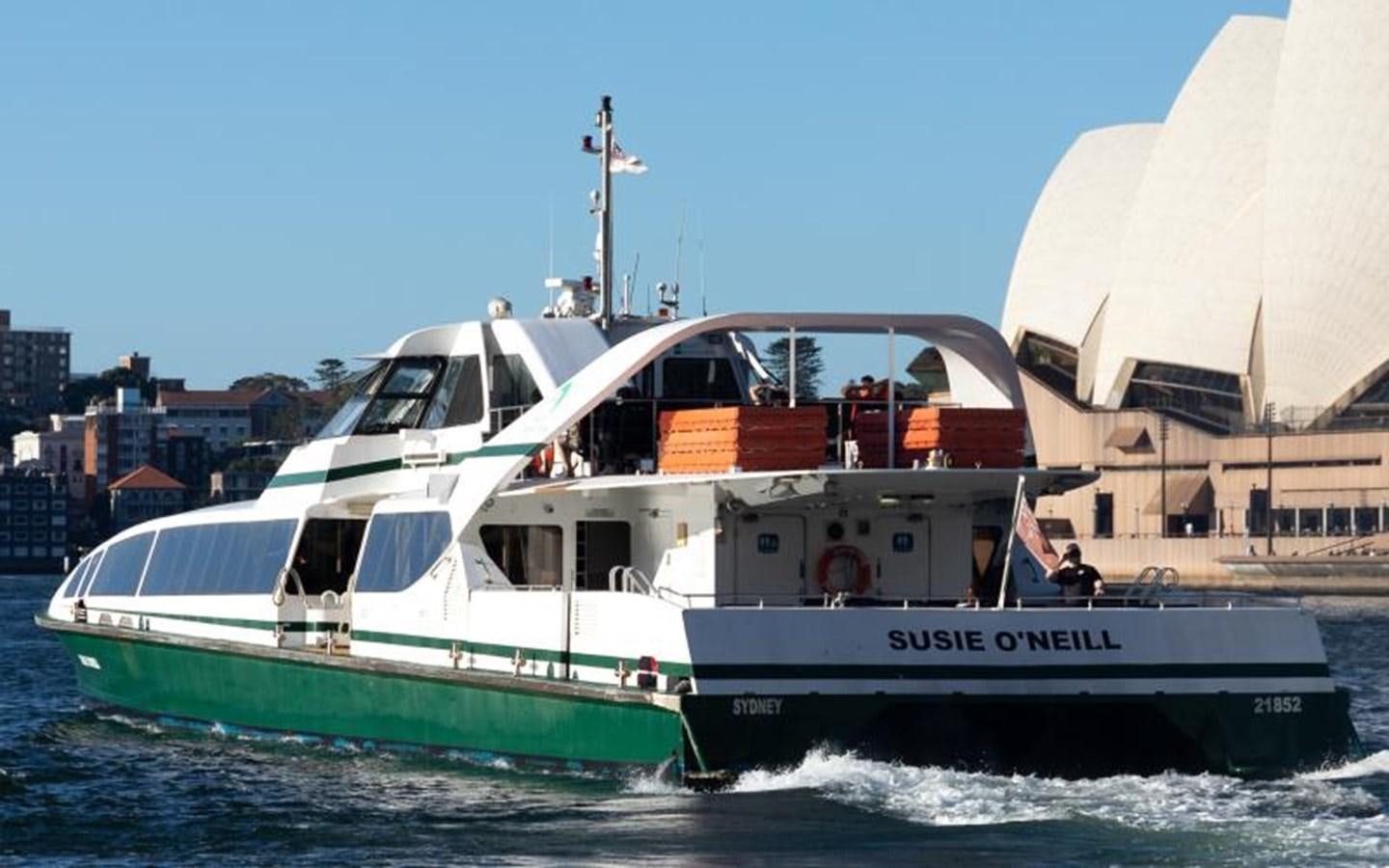 a boat on the water aboard 2000 SYDNEY SUPERCAT Yacht for Sale
