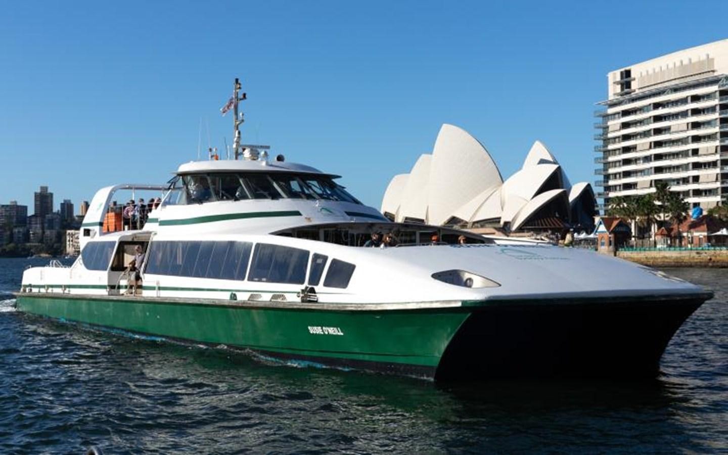 a boat on the water aboard 2000 SYDNEY SUPERCAT Yacht for Sale