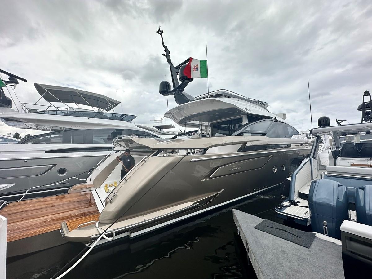 a boat docked at a pier aboard SUNSET 8 Yacht for Sale