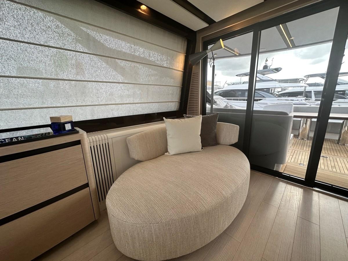 a bed in a room aboard SUNSET 8 Yacht for Sale