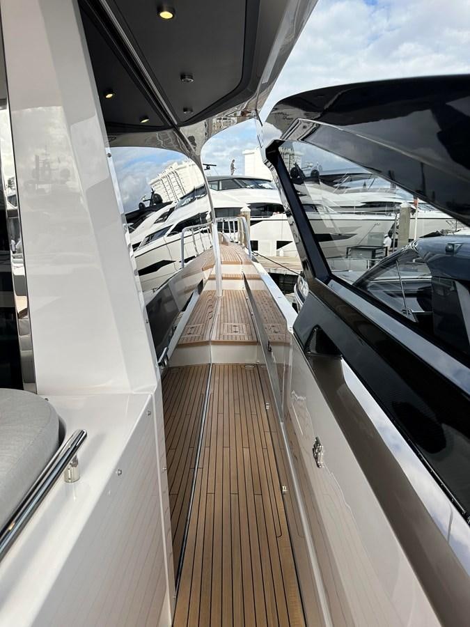 a long hallway with several escalators aboard SUNSET 8 Yacht for Sale