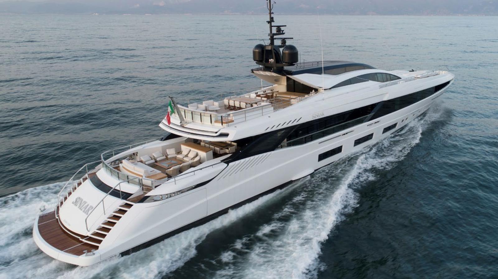 a ship in the water aboard GOLDENEYE Yacht for Sale