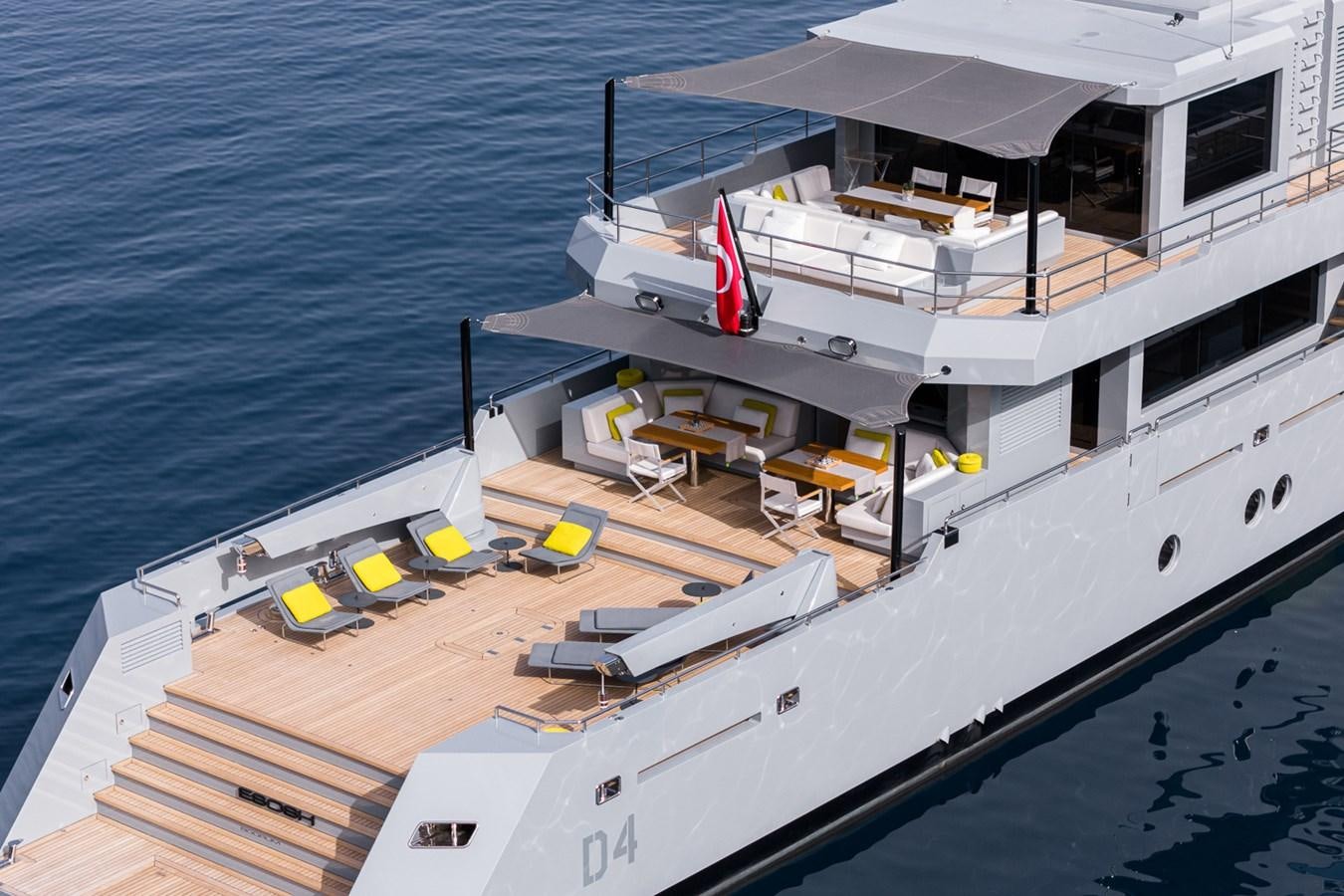 a boat on the water aboard ESOSH Yacht for Sale