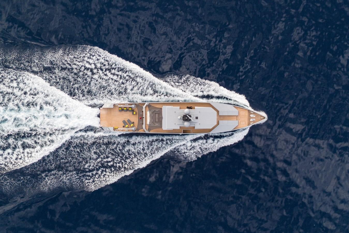 a small box on a snowy mountain aboard ESOSH Yacht for Sale