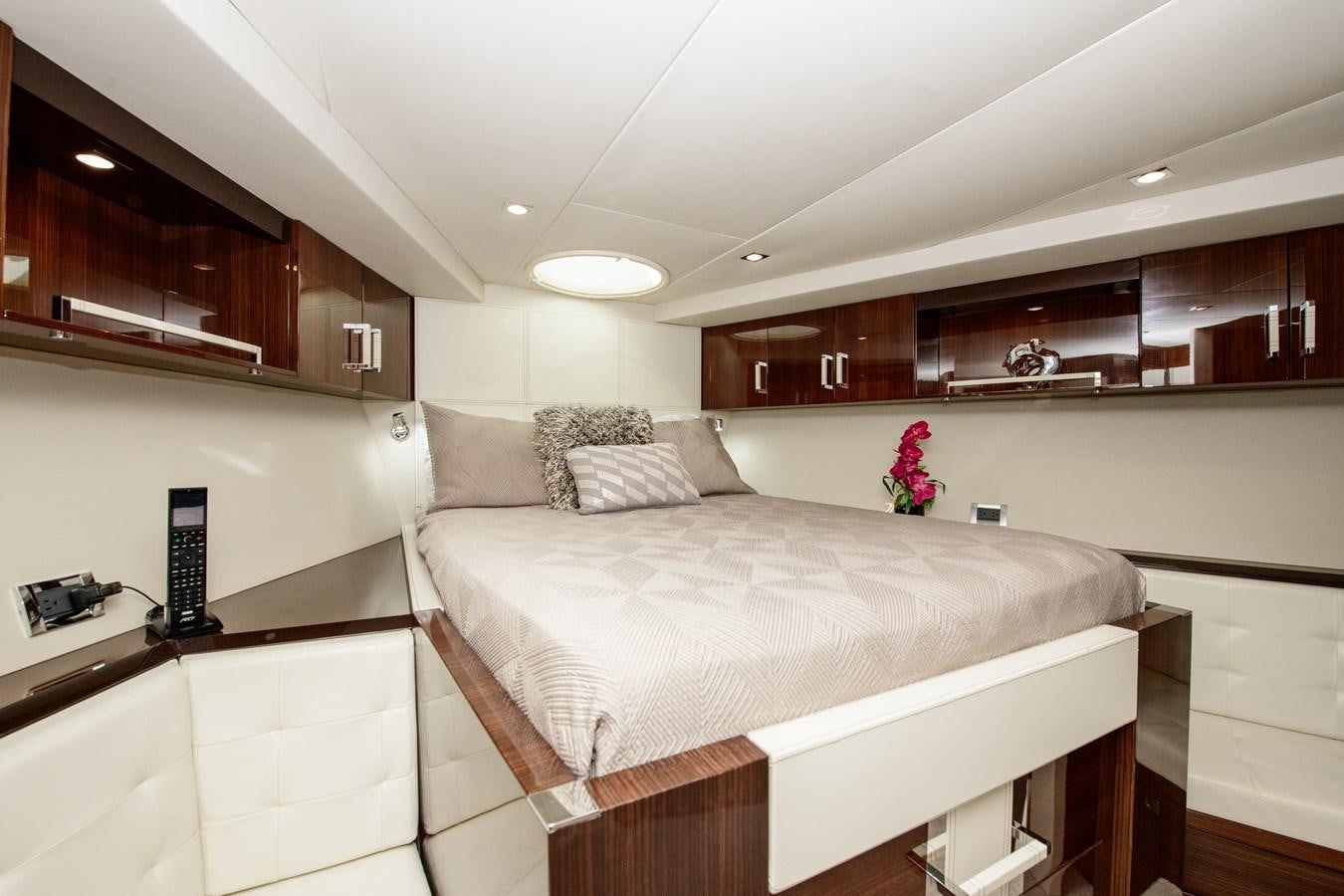 a room with a bed and a desk aboard LANIDA Yacht for Sale