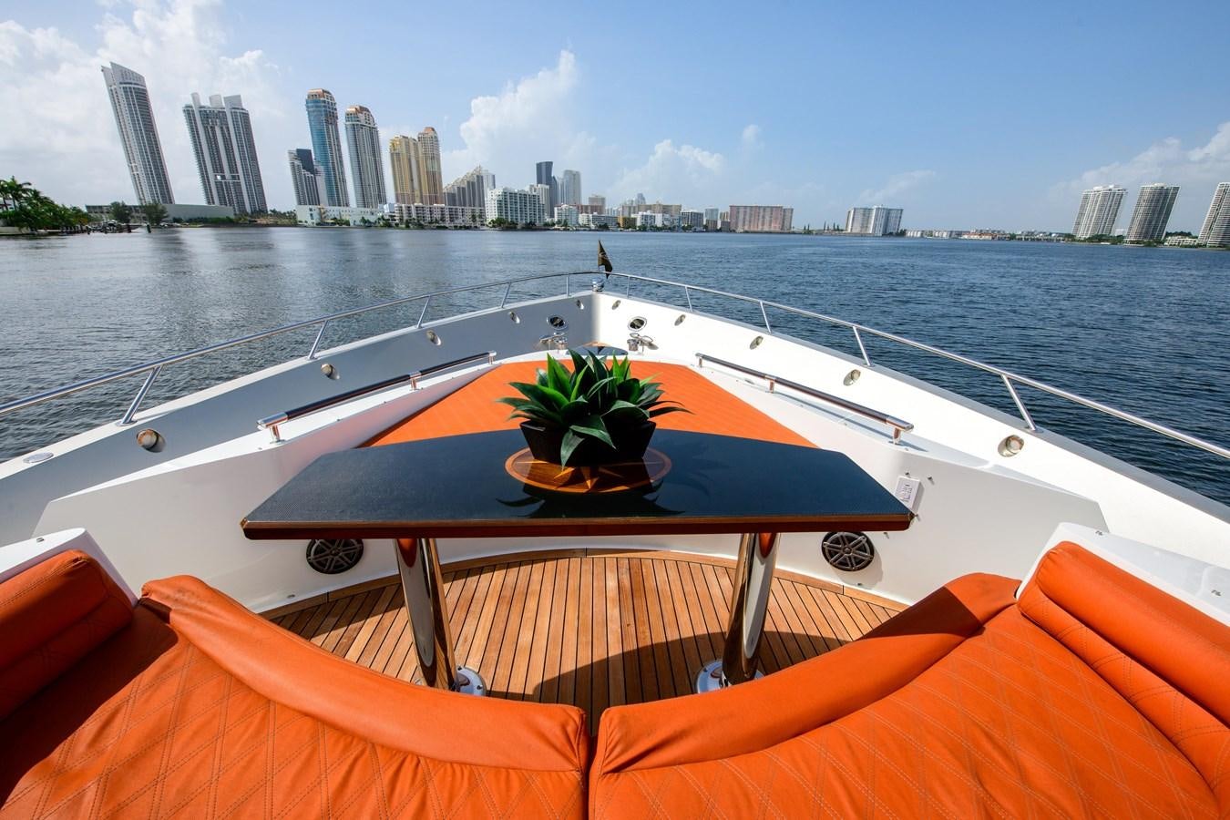 a boat with a tree on it aboard LANIDA Yacht for Sale