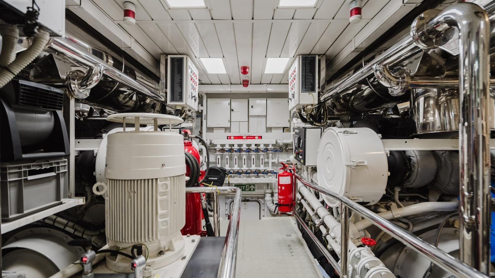a room with machinery aboard GROOVER Yacht for Sale