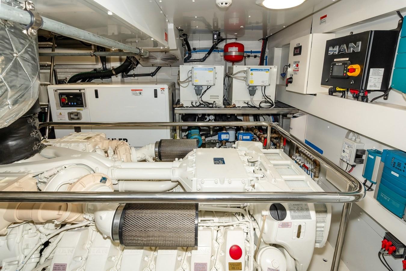 a close-up of a machine aboard BREEZE Yacht for Sale