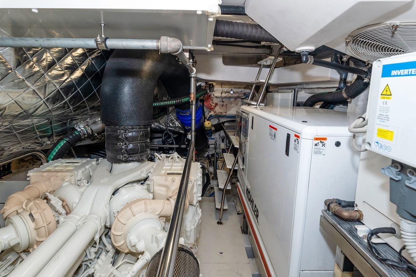 a large metal machine aboard BREEZE Yacht for Sale