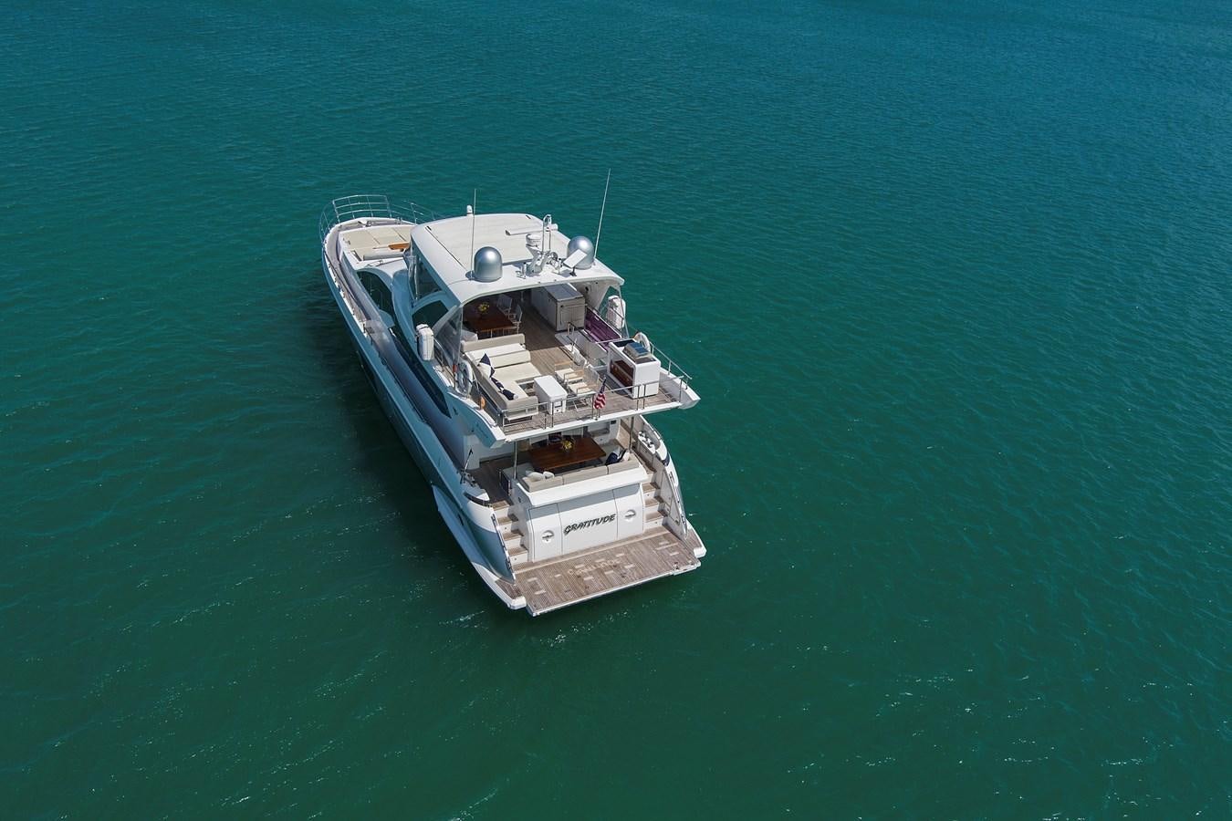 a boat in the water aboard GRATITUDE Yacht for Sale