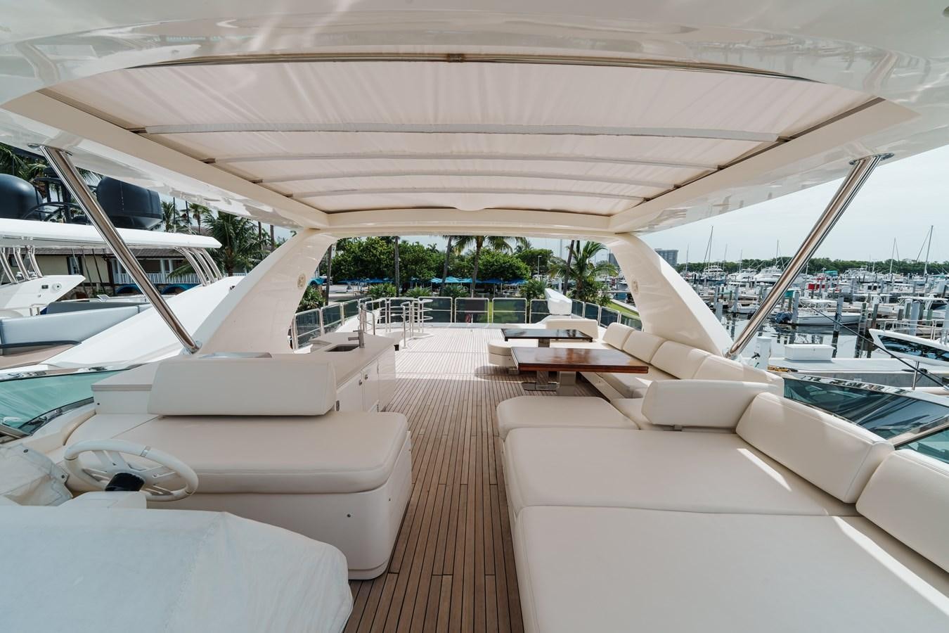 a boat on the water aboard AZIMUT 85 FLY Yacht for Sale