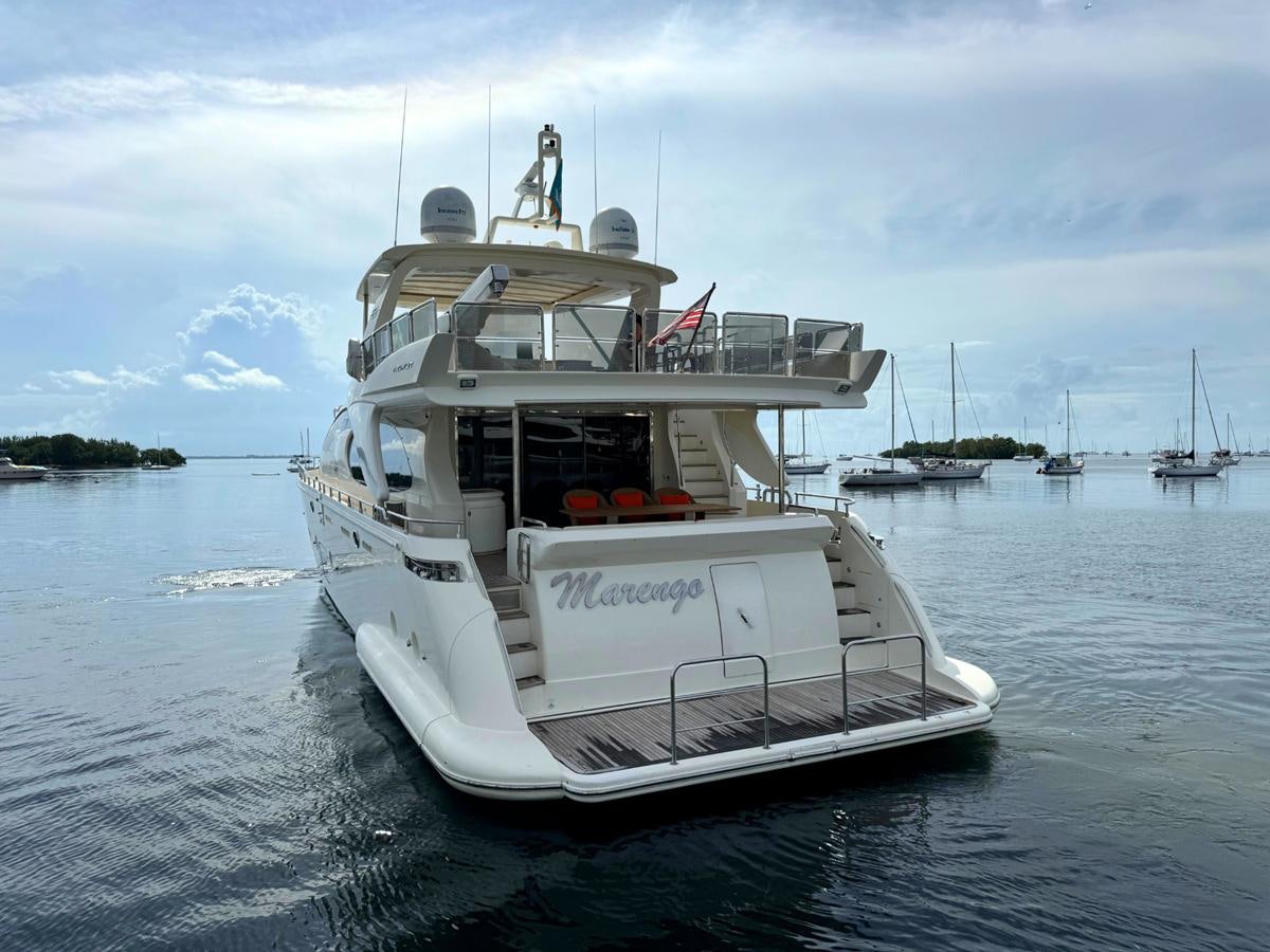 a boat in the water aboard AZIMUT 85 FLY Yacht for Sale