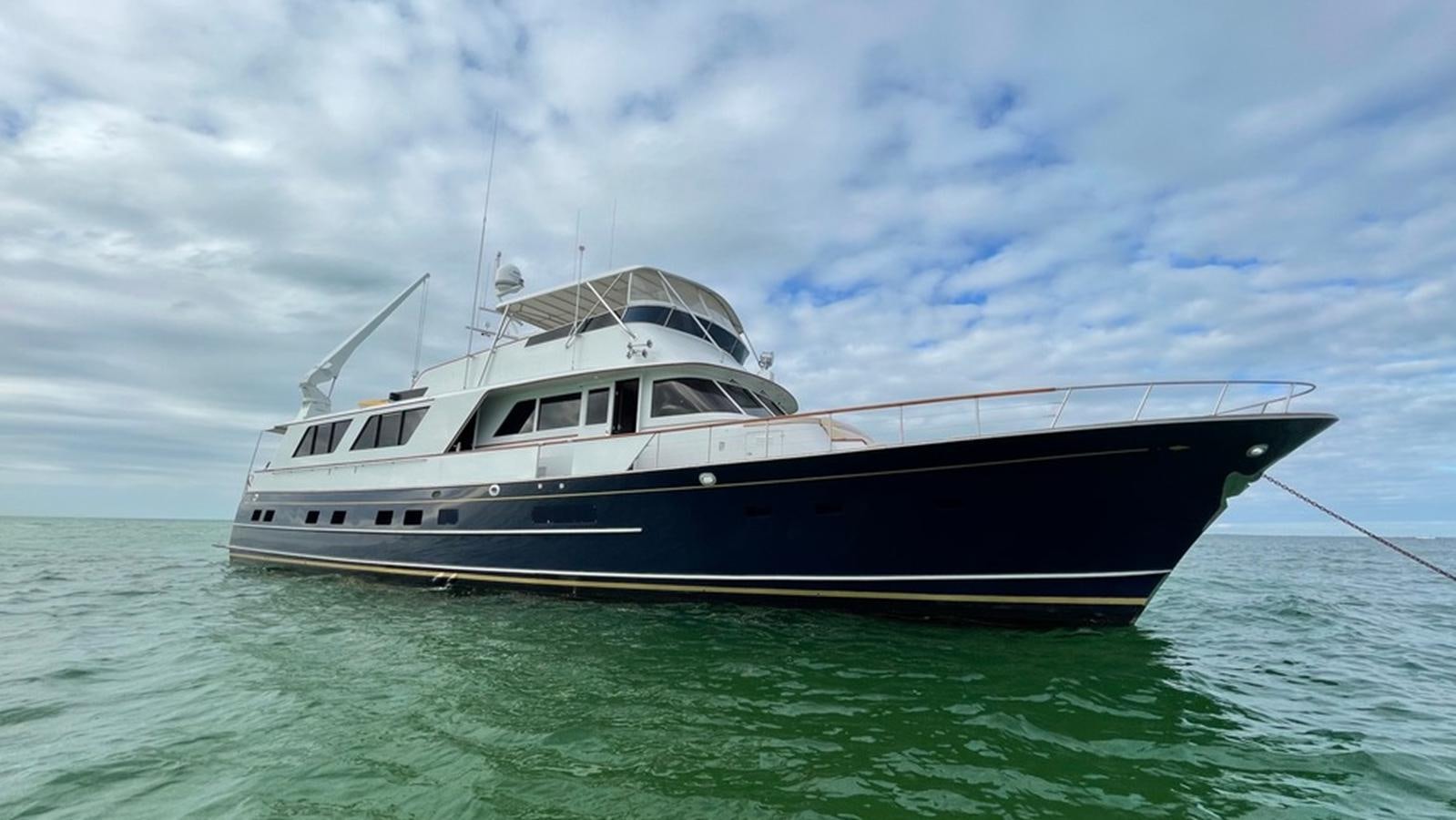 a boat in the water aboard VICTORY Yacht for Sale