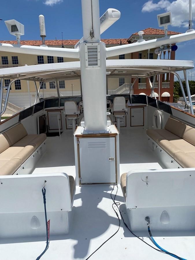 a large white building with a large white tower aboard VICTORY Yacht for Sale