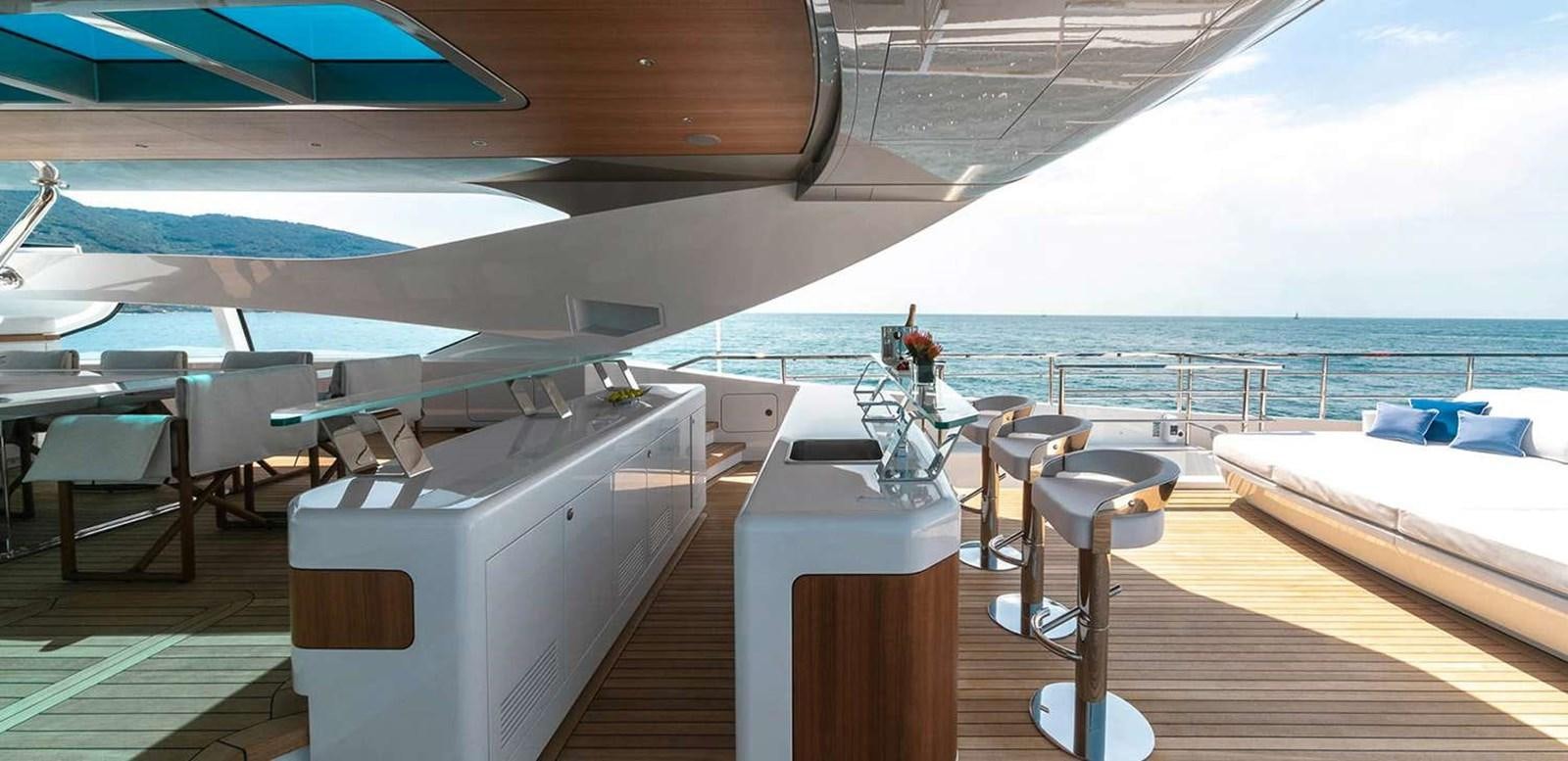 a boat on the water aboard EL LEON Yacht for Sale