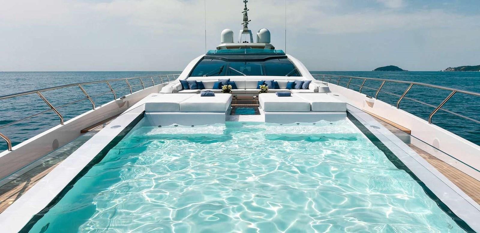 a boat in the water aboard EL LEON Yacht for Sale