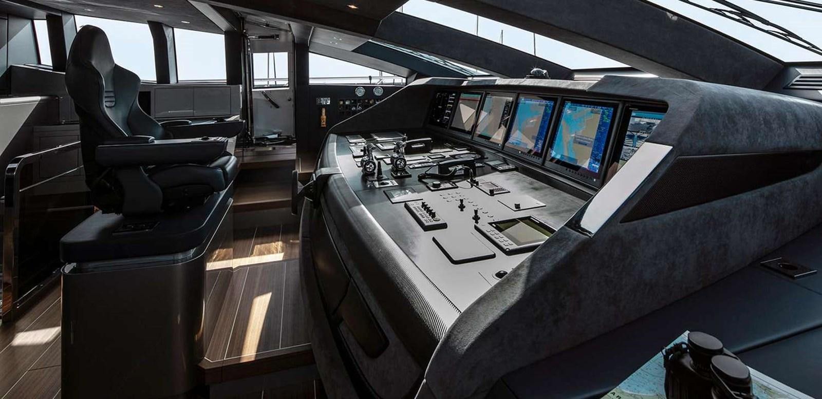 inside of a vehicle aboard EL LEON Yacht for Sale
