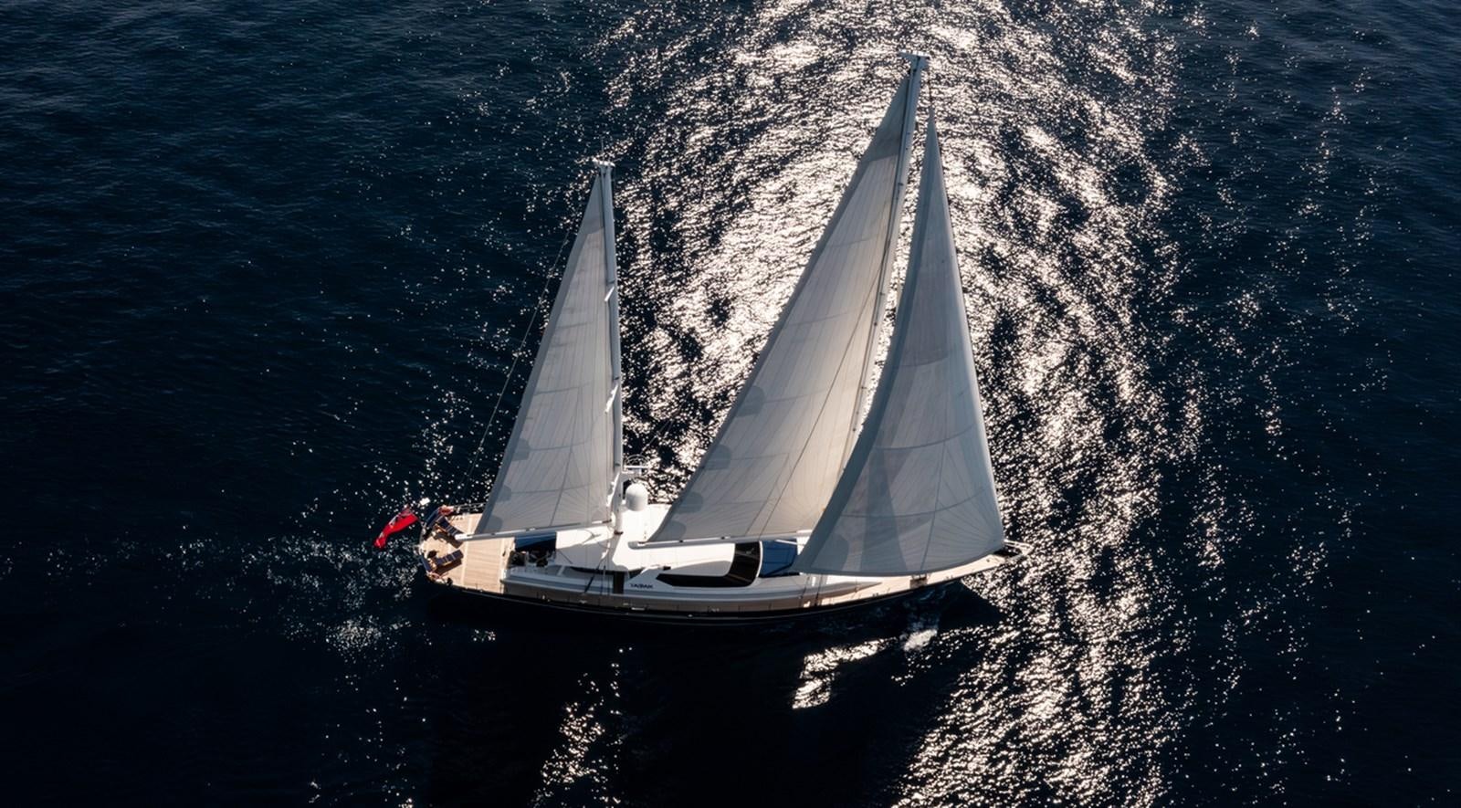 a sailboat in the water aboard TAIPAN OF WALES Yacht for Sale